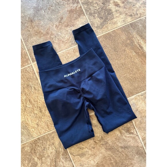 Alphalete Amplify Leggings Tuxedo Blue Size Small - Picture 3 of 8